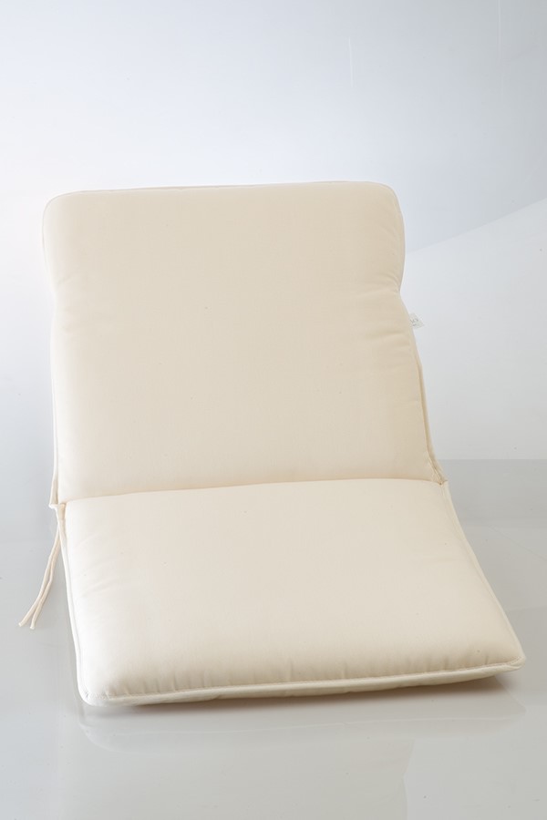 Cuscino da esterno schienale basso a saponetta in cotone