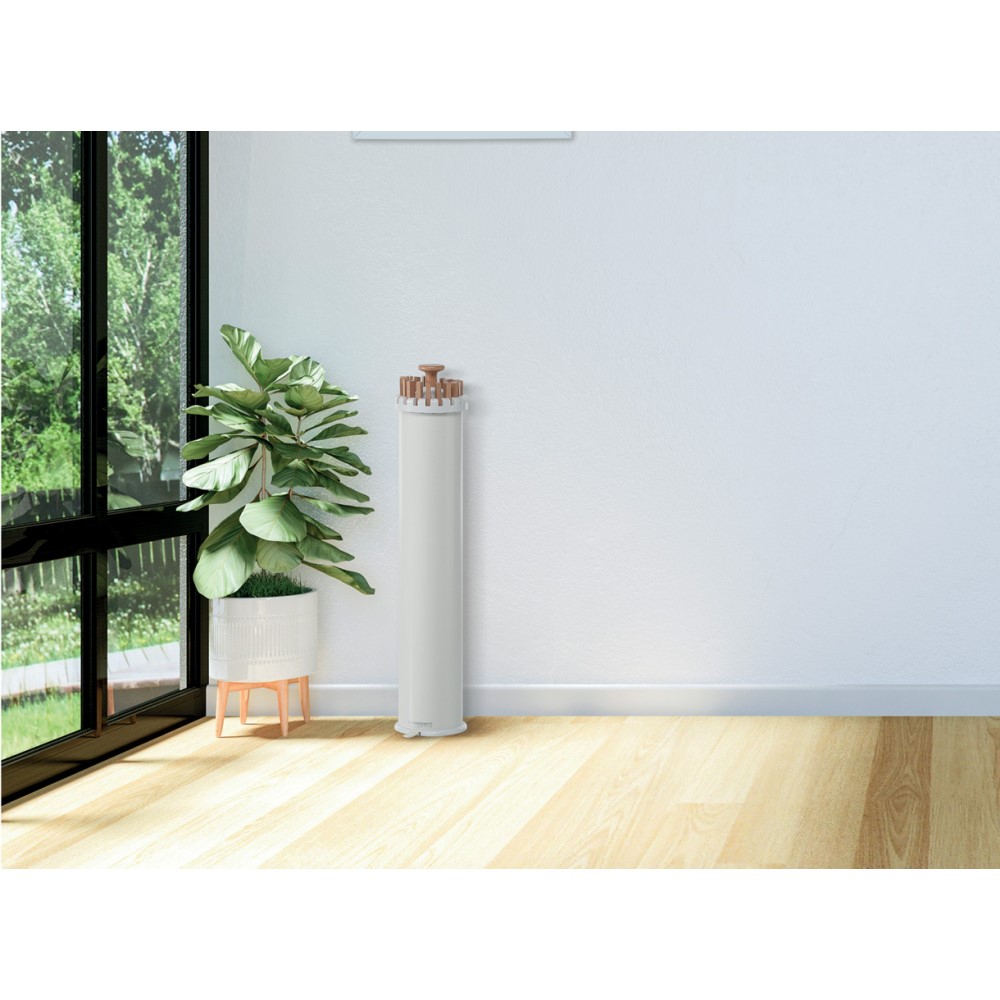 Stendino Verticale Con Chiusura Stendibiancheria A Tre Piedi - Pieghevole, In Alluminio, Salvaspazio, Per Interni Ed Esterni, 119x110cm Stendibiancheria Da Balcone