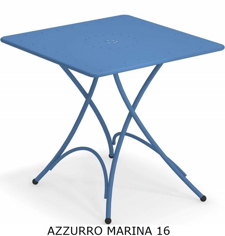 Emu Pigalle Tavolo Rettangolare Pieghevole 118x76 Cm Bianco Opaco - 6 Posti Per Esterni