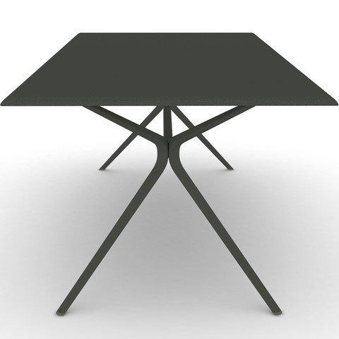 Tavolo rettangolare Moai 220x100 Alluminio FAST